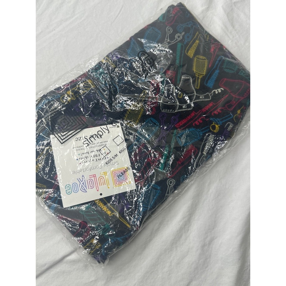 New LuLaRoe Mystery Leggings hairdresser Stylist Brush Scissors Stretch OS - Picture 3 of 8
